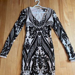 embellished cocktail dress